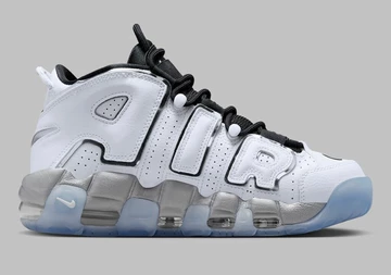 Nike Air More Uptempo White Metallic Silver