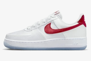 Air Force 1 Satin White Red