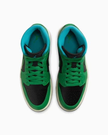 Jordan 1 Mid Lucky Green Aqua