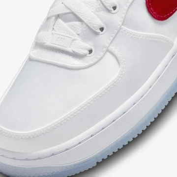 Air Force 1 Satin White Red