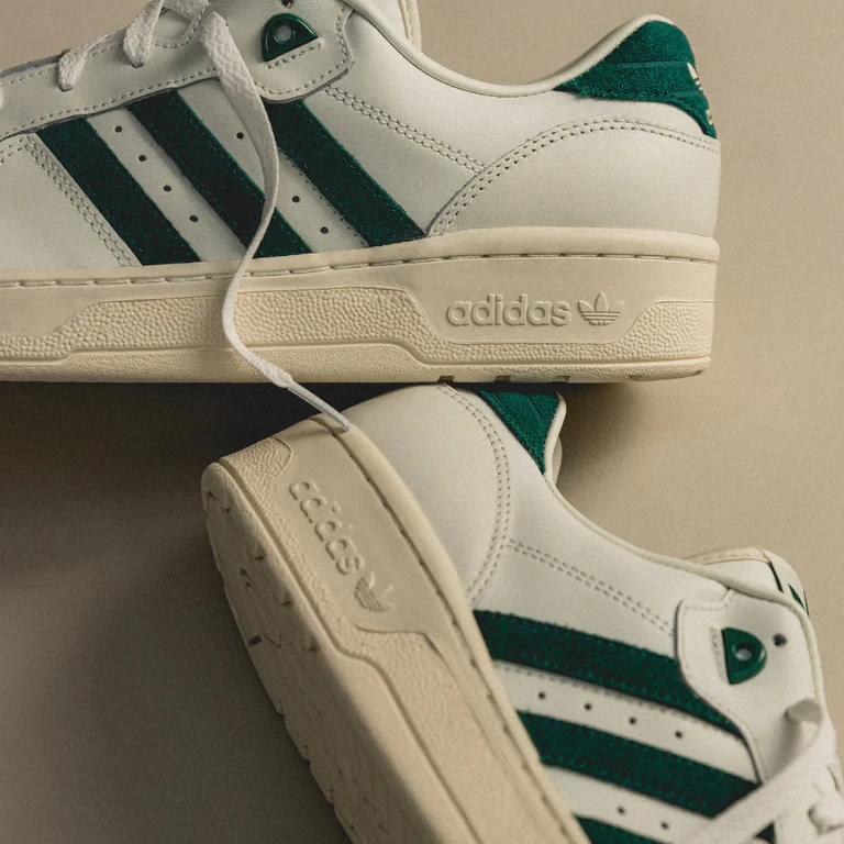 adidas Rivalry Low White Dark Green FZ6335 Dead Stock