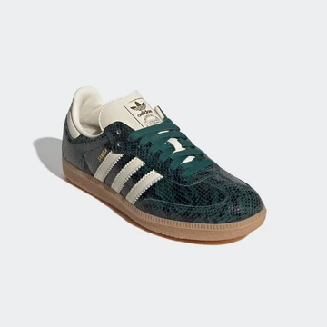 adidas Samba Collegiate Green Snakeskin schräg