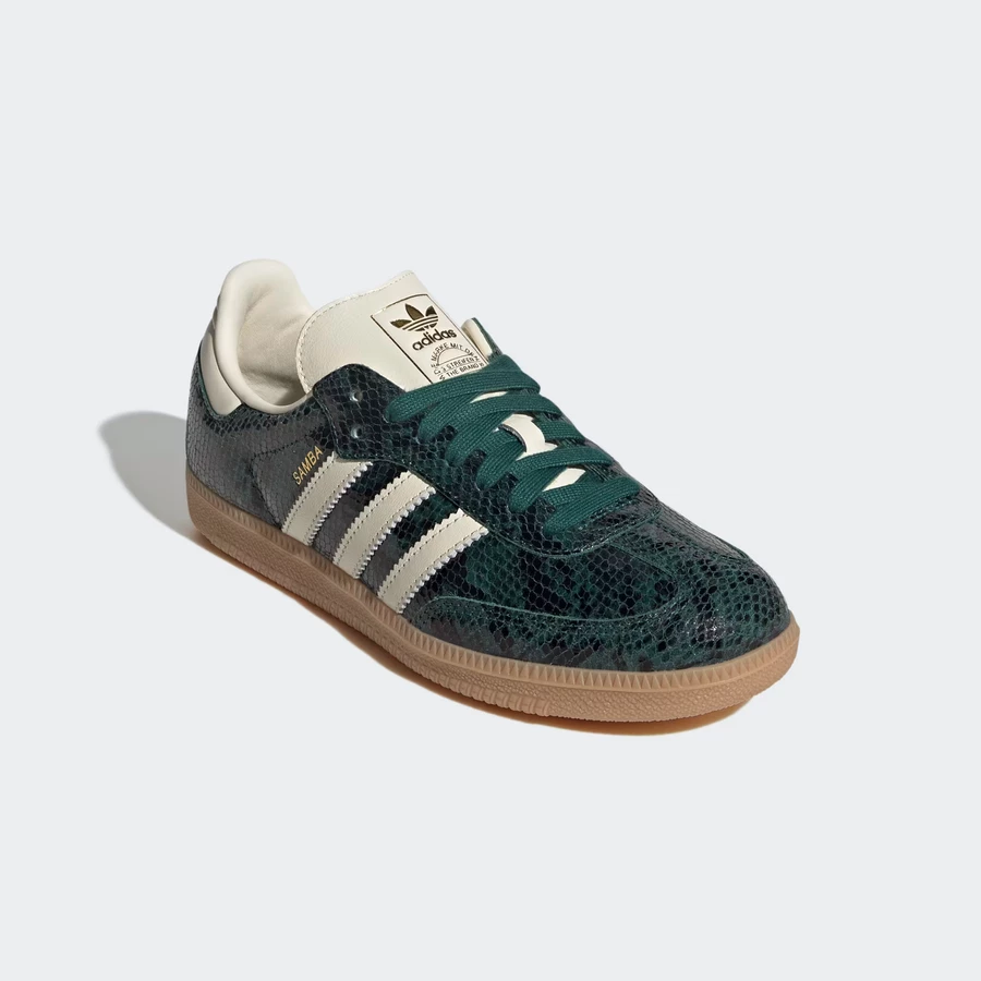 adidas Samba Collegiate Green Snakeskin JR8848 | Dead Stock