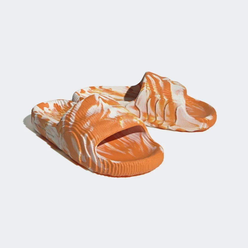 Adidas neon orange slides hotsell