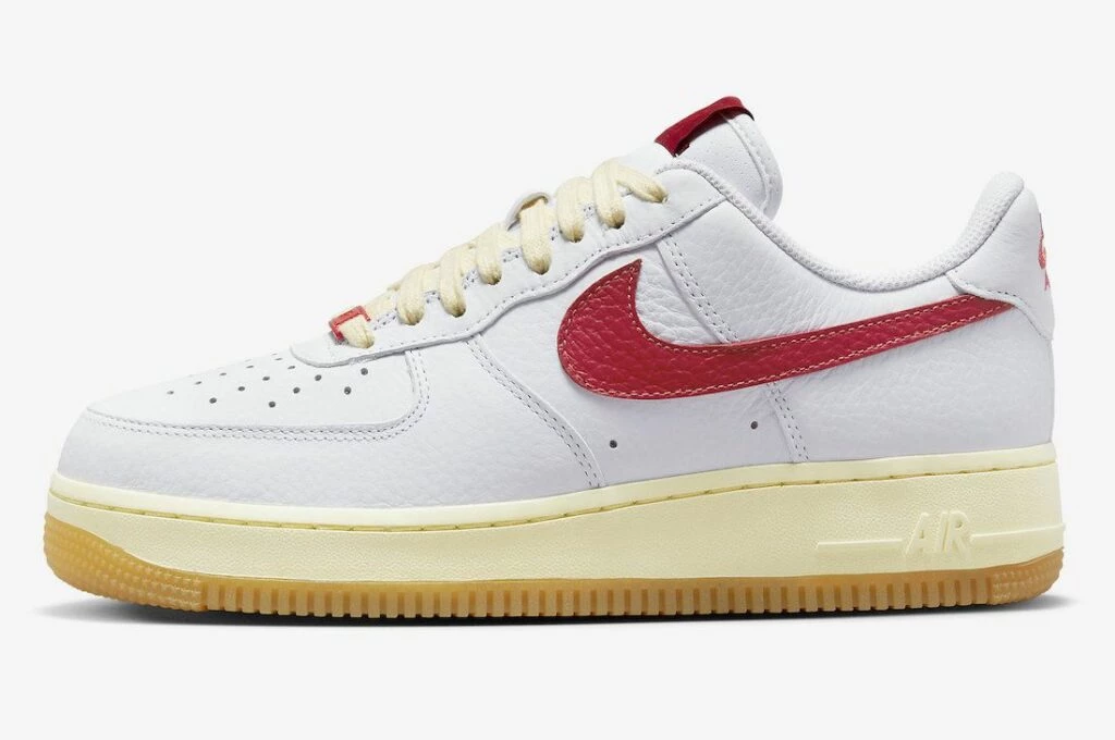 Air Force 1 White Red Cream FN3493 100 Dead Stock