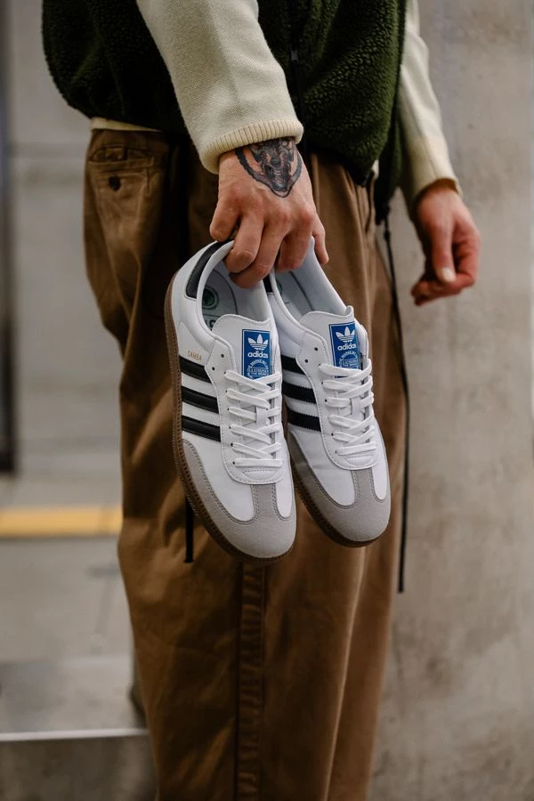 adidas gazelle silver green womens adidas Samba 'Vegan Black Gum' – SneakerSafe main image 0