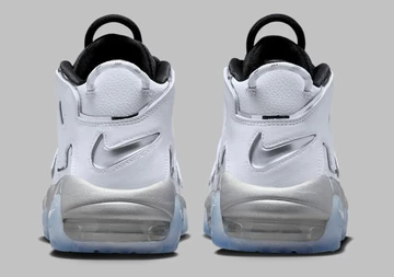 Nike Air More Uptempo White Metallic Silver