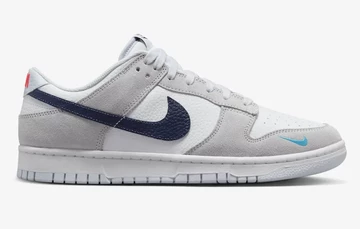 Dunk Low Mini Swoosh Grey Midnight Navy