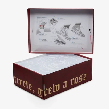 Teyana Taylor Jordan 1 CMFT 2 A Rose From Harlem box