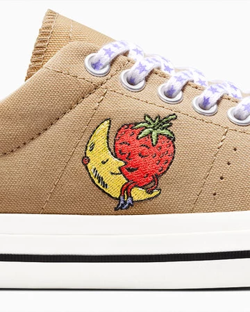 Sky High Farm x Converse One Star Pro Egret Logo