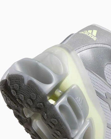 adidas Megaride Grey Silver Metallic Ferse Details