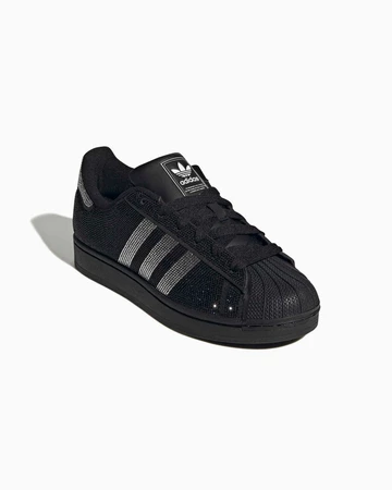 adidas Superstar II Rhinestone Black Silver