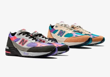 Palace New Balance 991 Black beide Colourways