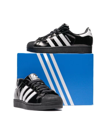 adidas Superstar II Chrome Black und Schuhkarton