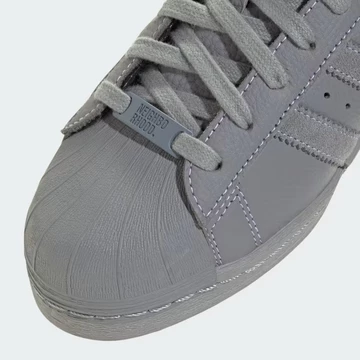 Neighborhood adidas Superstar Cement Grey Toebox