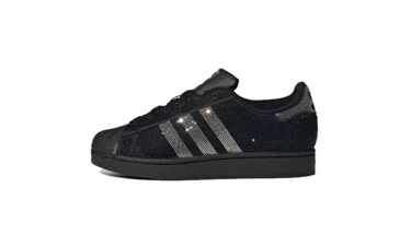adidas Superstar II Rhinestone Black Silver