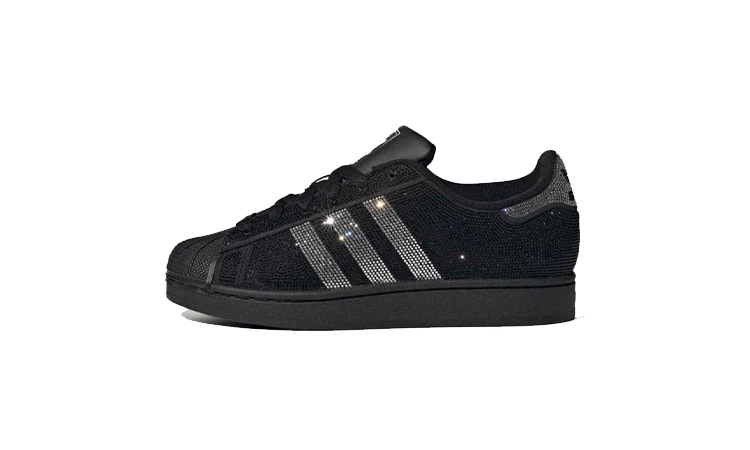 adidas Superstar II Rhinestone Black Silver