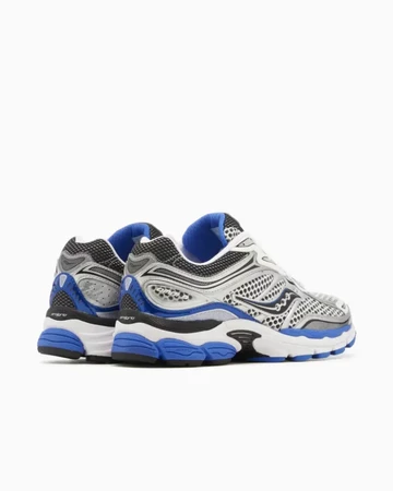 Saucony Pro Grid Omni 9 Silver Blue Seite von hinten