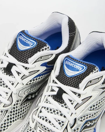 Saucony Pro Grid Omni 9 Silver Blue Seite details 1