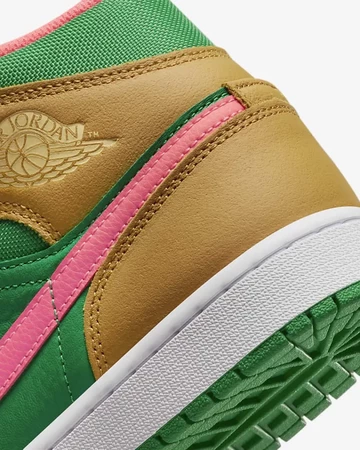 Jordan 1 Mid Watermelon Details Ferse