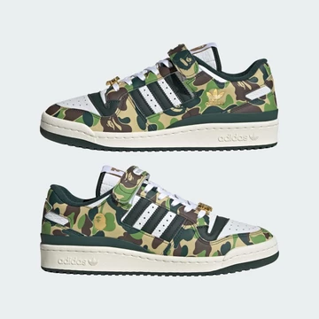 BAPE adidas Forum Low Green Camo 30th Anniversary