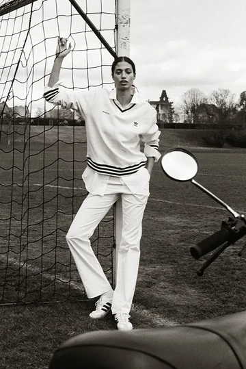 Sporty & Rich adidas Samba OG White Lookbook Outfit