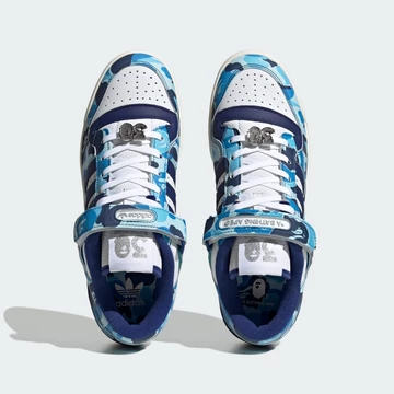 BAPE adidas Forum Low Blue Camo 30th Anniversary - Oben