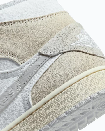 Jordan 1 Mid Craft Tech Grey Detail Ferse