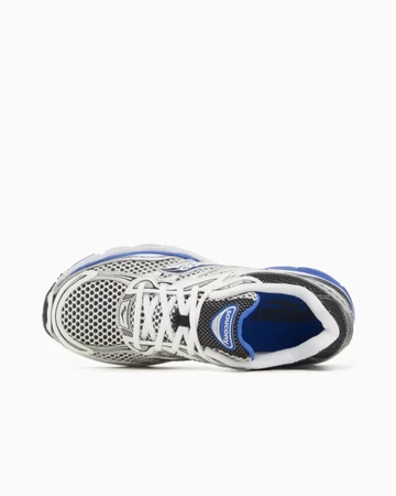 Saucony Pro Grid Omni 9 Silver Blue Seite von oben