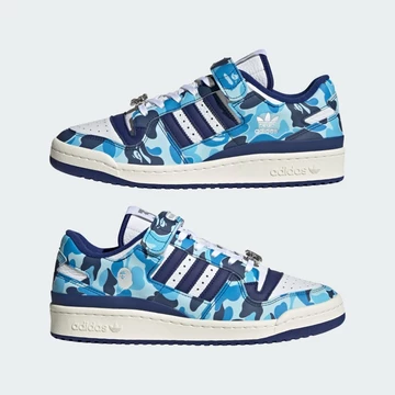 BAPE adidas Forum Low Blue Camo 30th Anniversary