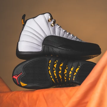 Jordan 12 White Taxi Mood 1