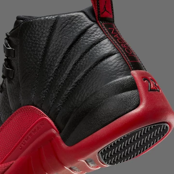 Jordan 12 Flu Game Detail hinterer Teil