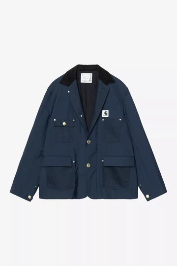 sacai x Carhartt WIP Apparel Kollektion Jacke blau