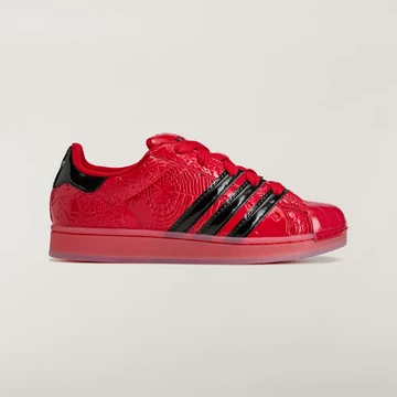 Sp5der x adidas Superstar II Red Außenseite