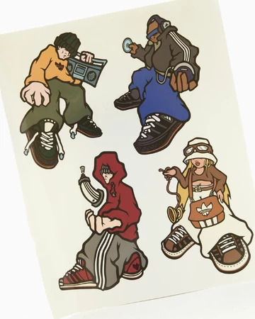 YNuK adidas Adimatic Dark Green - Sticker