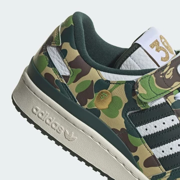 BAPE adidas Forum Low Green Camo 30th Anniversary  - Ferse