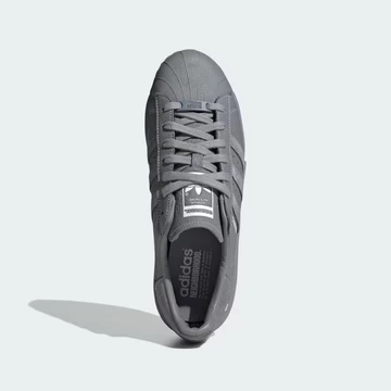 Neighborhood adidas Superstar Cement Grey von oben