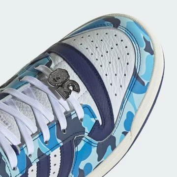 BAPE adidas Forum Low Blue Camo 30th Anniversary - Toebox