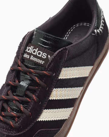 Wales Bonner x adidas Gazelle Pony Hair Core Black Details