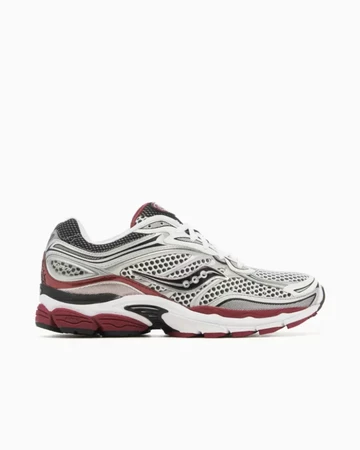 Saucony Pro Grid Omni 9 Silver Red Seite außen