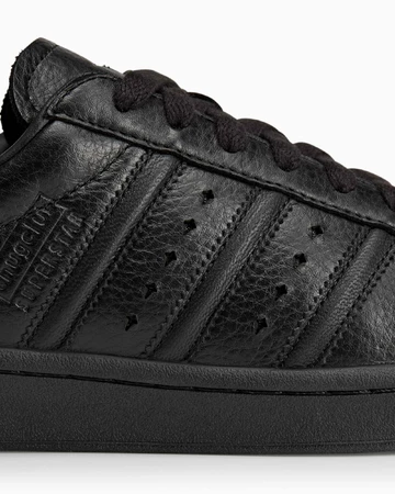 Thug Club x adidas Superstar Vintage Black Upper Details