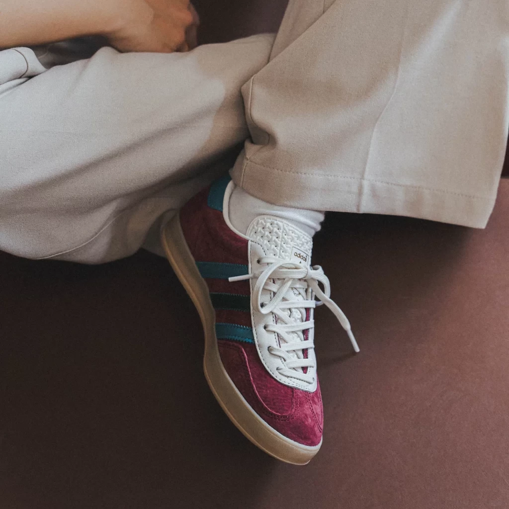 adidas gazelle silver green womens Adidas Gazelle Indoor Collegiate Burgundy Arctic Fuchsia  Hypedfam