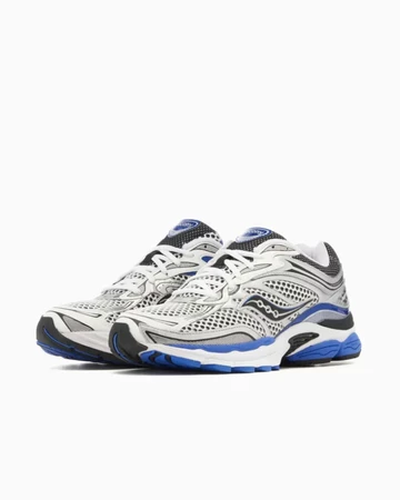 Saucony Pro Grid Omni 9 Silver Blue Seite beide seitlich