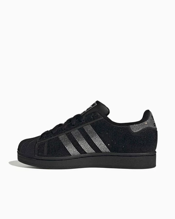 adidas Superstar II Rhinestone Black Silver