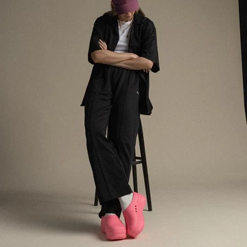 adidas adifom Stan Smith Mule Lucid Pink Lookbook Shooting asphaltgold
