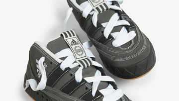 YNuK adidas Adimatic Mid Grey Five - Zunge