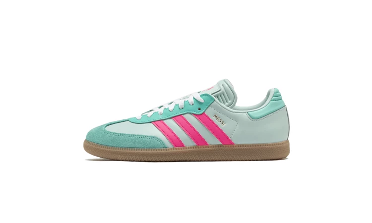 Messi x adidas Samba Mint & Lucid Pink