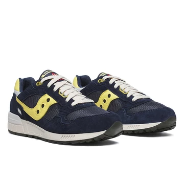 Saucony Shadow 5000 Blue Yellow Paar schräg seitlich