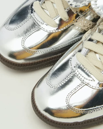 Wales Bonner adidas Samba Metallic Silver Detail Toebox
