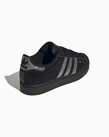 adidas Superstar II Rhinestone Black Silver